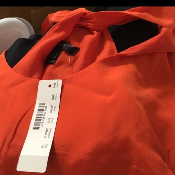 J Crew tall twist back silk dress - Picture 4 of 4